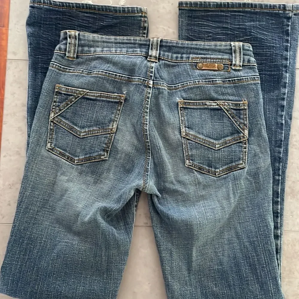 Buffalo David Bitton Rox-X women’s jeans faded distressed bootcut‎ Y2K size 28